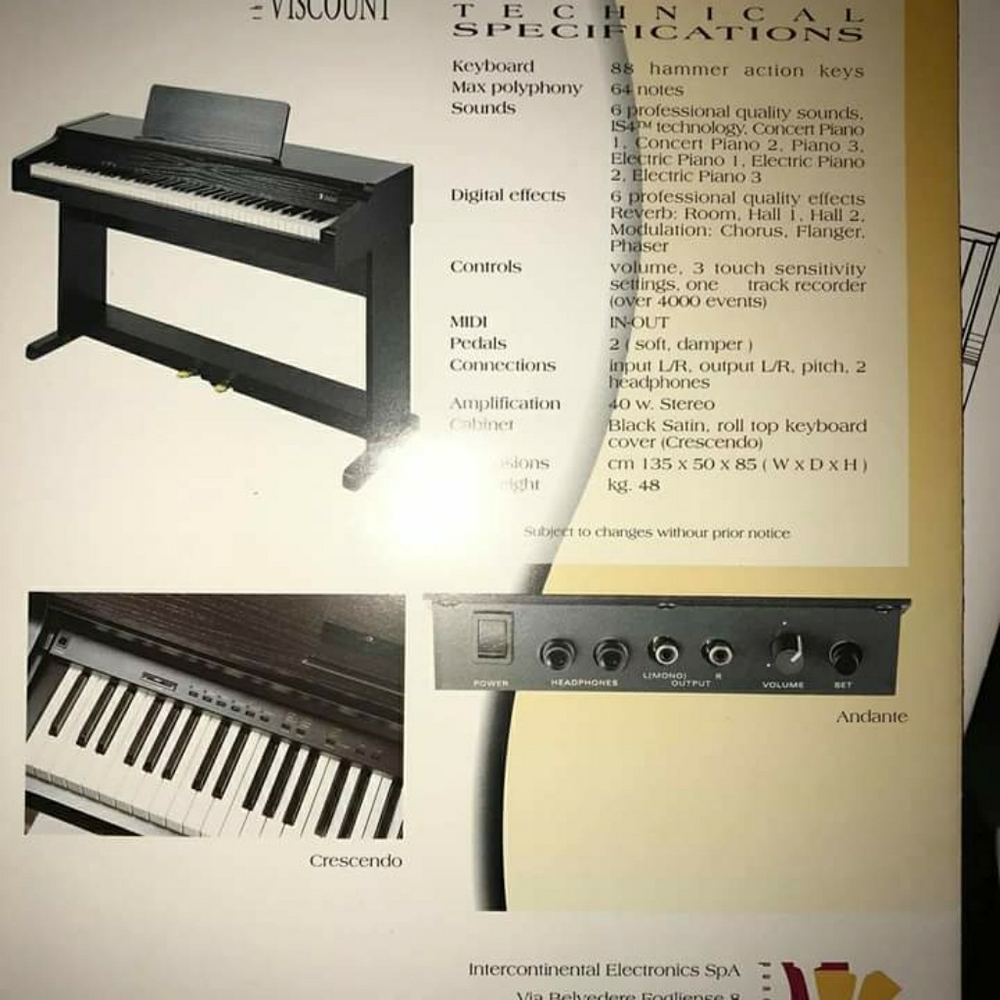 Viscount full size electric piano